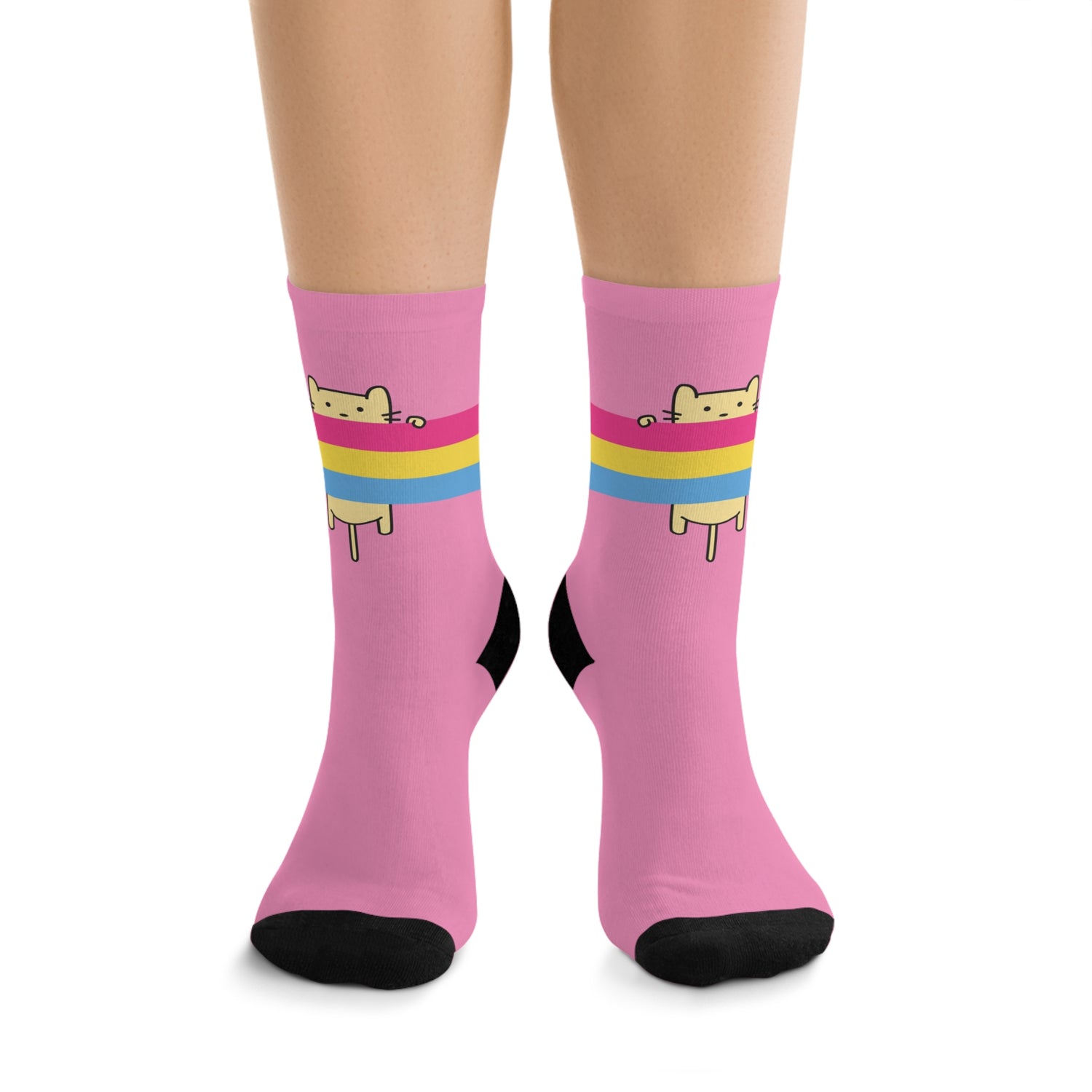 Pansexual Cat Socks - Pride 365 Collection