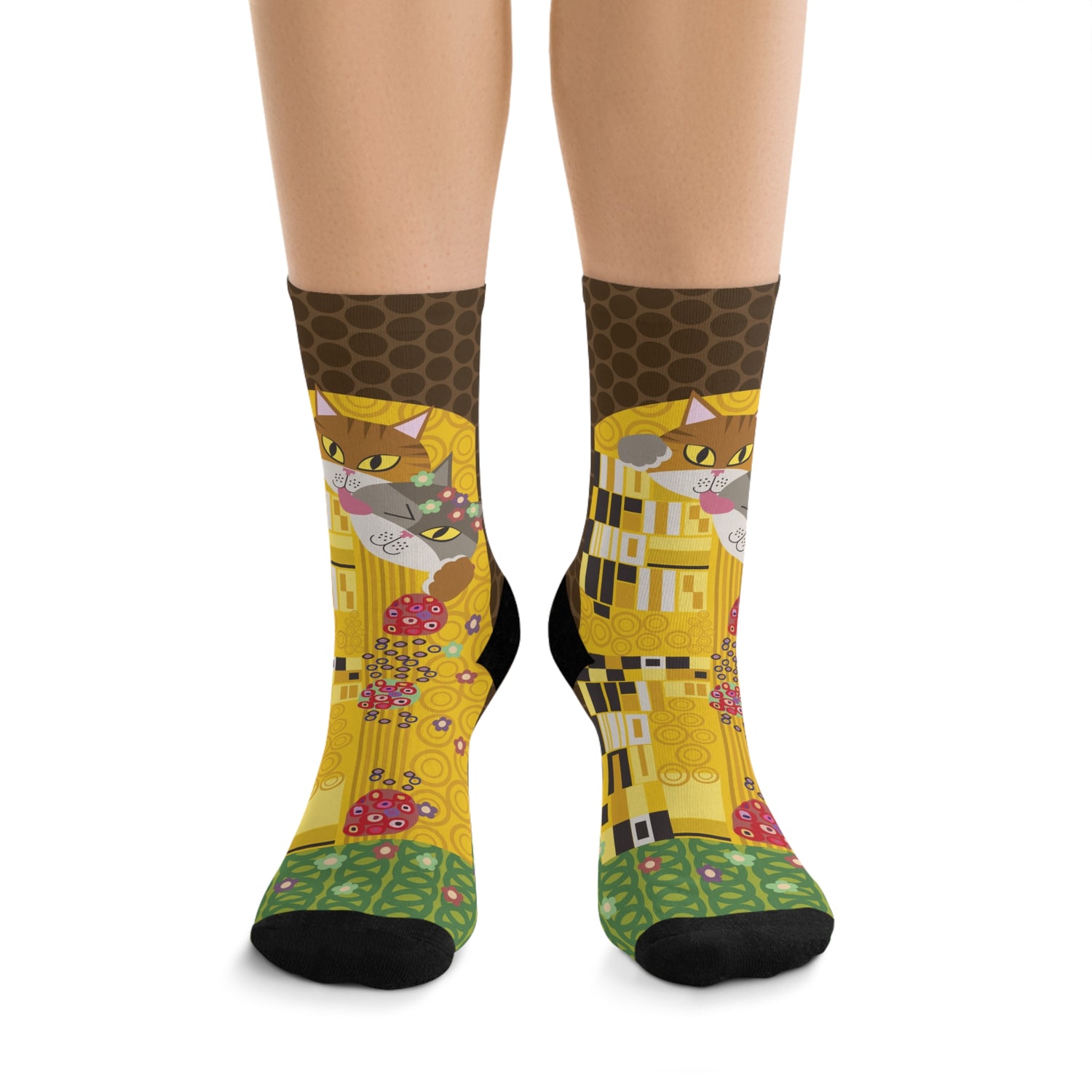 The Lick - Klimt Parody The Kiss Art Socks