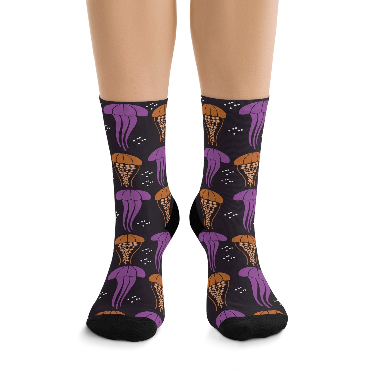 Don't be Jelly - Jellyfish Socks in Purple and Orange