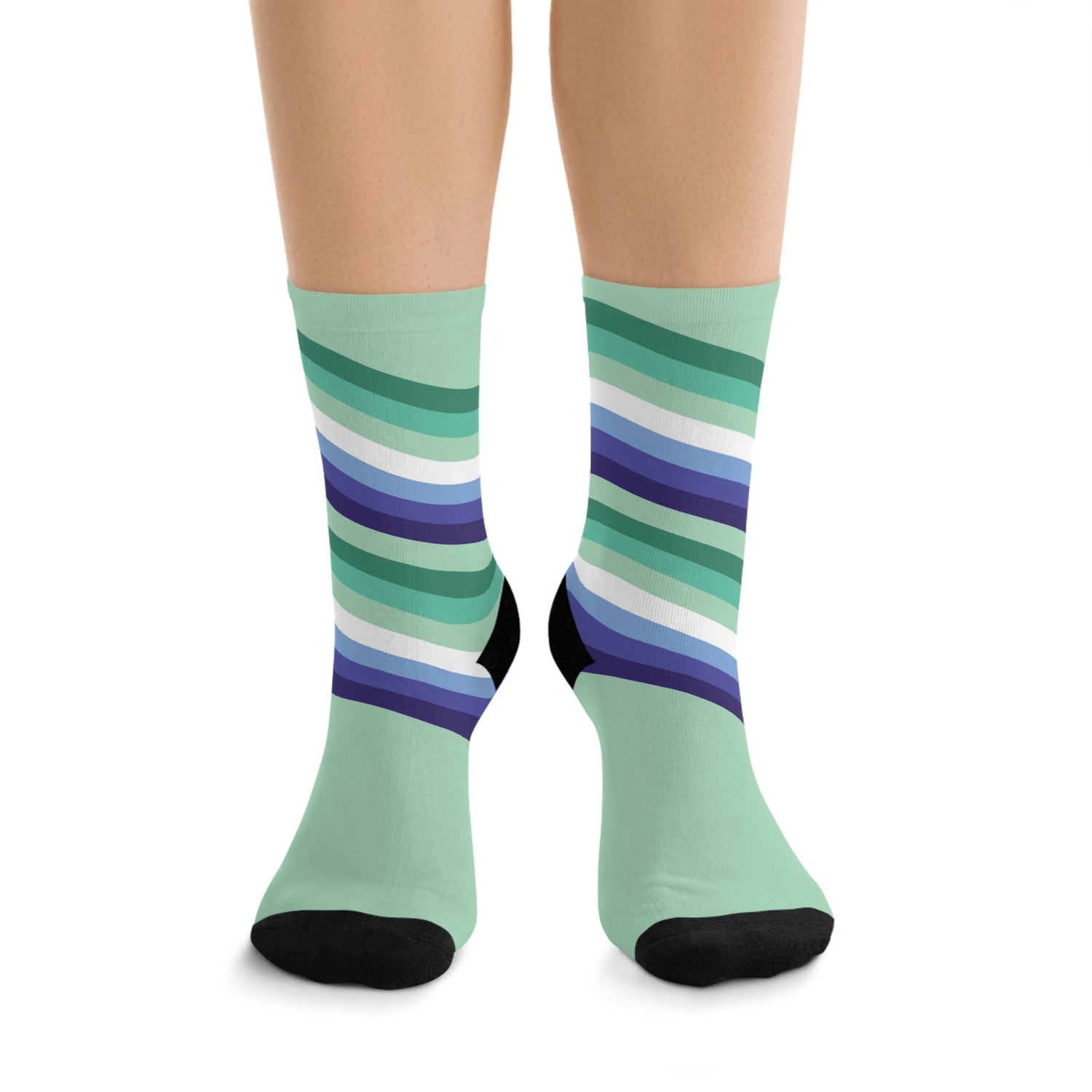 Gay Diagonal Stripe Flag Socks - Pride 365 Collection