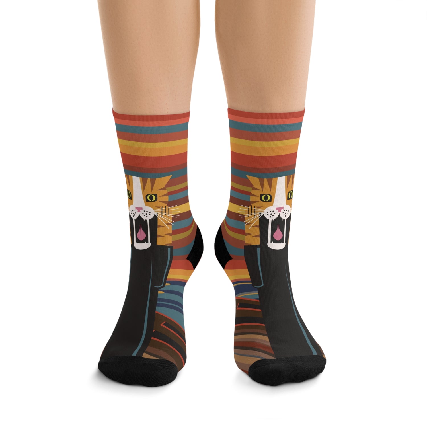 The Hiss Scream Parody Art Socks