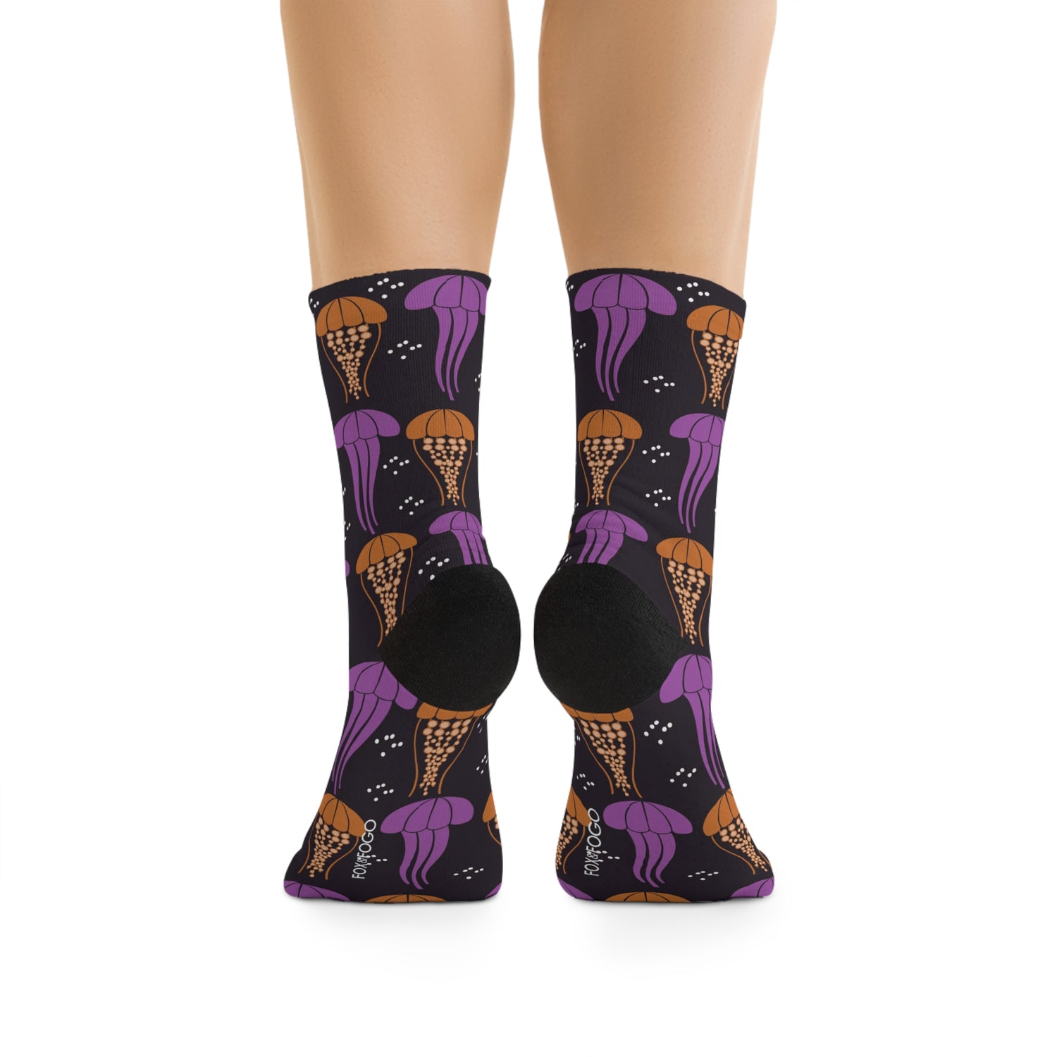 Don't be Jelly - Jellyfish Socks in Purple and Orange