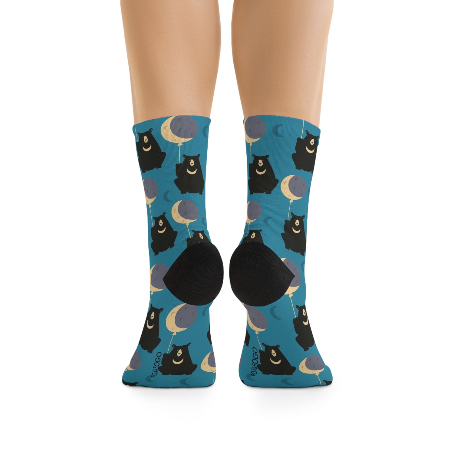 Un-bearably Cute Moons - Moon Bear Socks