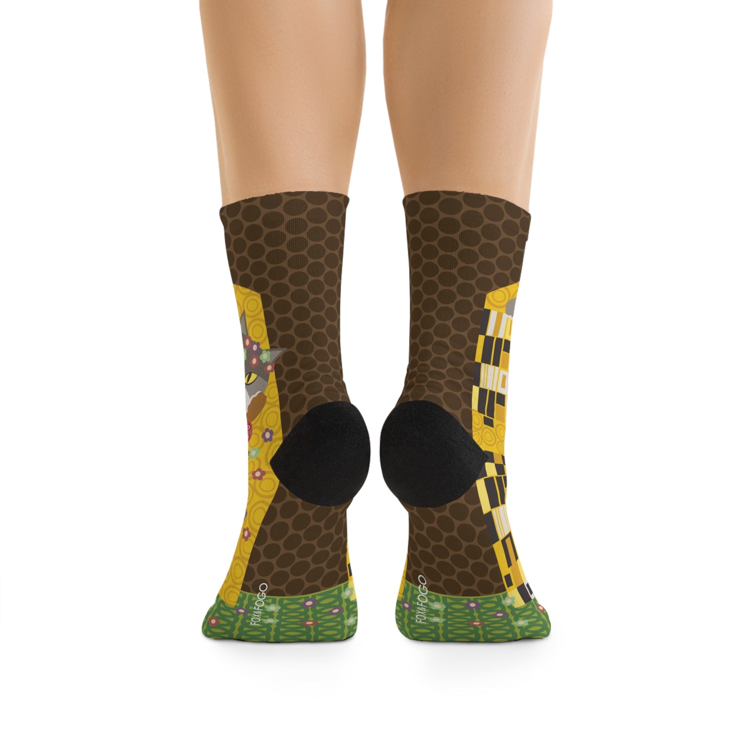 The Lick - Klimt Parody The Kiss Art Socks